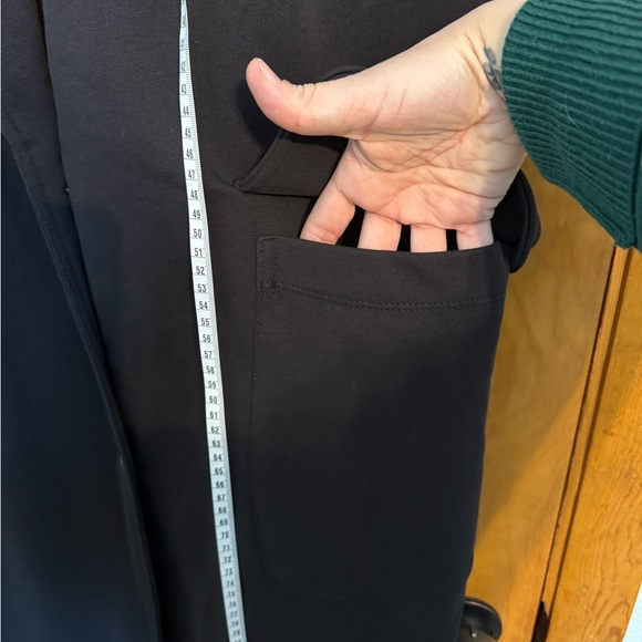 NWT Urban by Alembika Sleeveless Long Black Jacket Duster Vest Size S Women - Picture 7 of 10